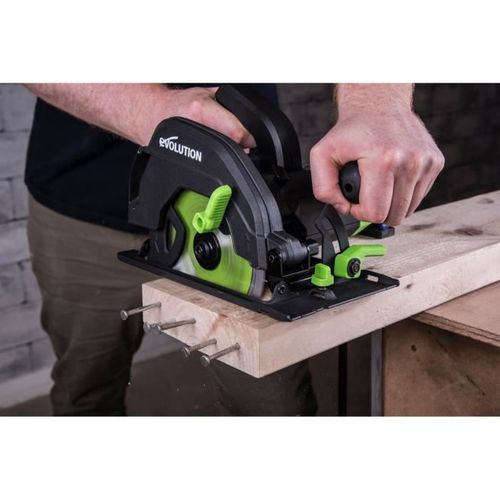 Scie Circulaire Filaire F165ccsl 1200w 165 Mm Noir Et Vert