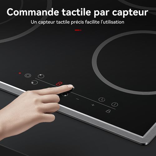 Plaque De Cuisson Vitrocéramique Ch604bf24b 4 Feux 6600w Encastrée 60cm