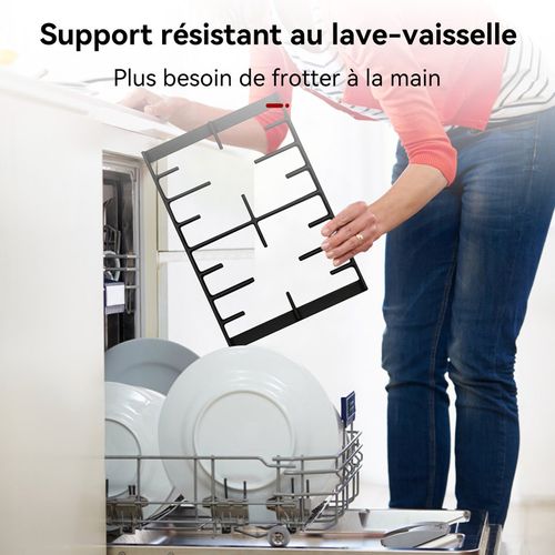 Plaque De Cuisson Gaz Gh2302bg1fc 2 Feux, Plaque Gaz Verre Trempé Noir 30 Cm