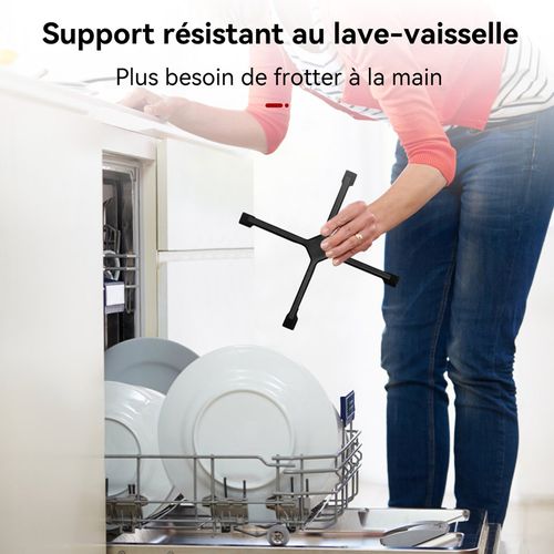 Plaque De Cuisson Gaz Gh6604bg1fc 4 Feux, Noir 60 Cm