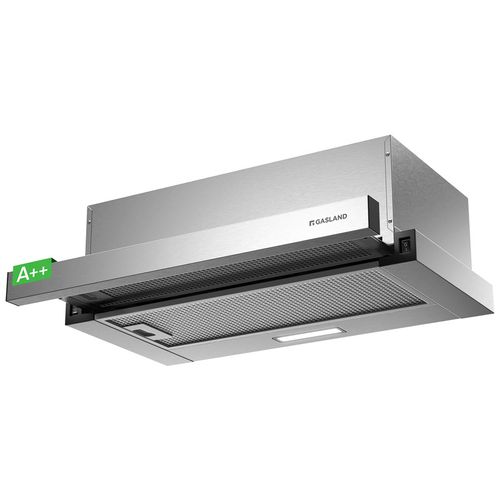 Hotte Aspirante Br60sp 60 Cm Recirculation 335 M³/h, Hotte Tiroir Argentée Avec Filtre à Charbon