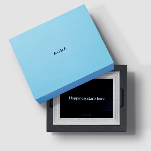 Cadre Photo Numérique  Blanc Mason Luxe 9.7