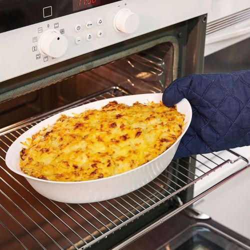 Plat De Cuisson Blanc 32,5 X 20,3 Cm Smart Cuisine Carine