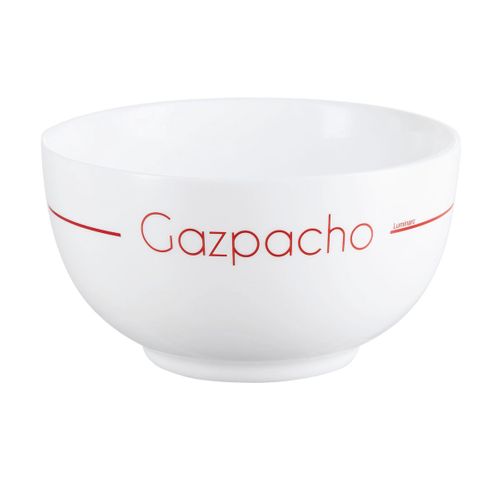 4 Bols Blancs 75cl Soupset - Luminarc - Verre Opale Extra Résistant