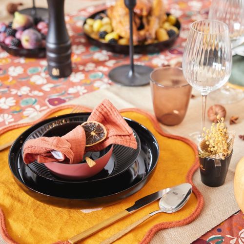 Assiette à Mezzé Creuse Noire 29 Cm