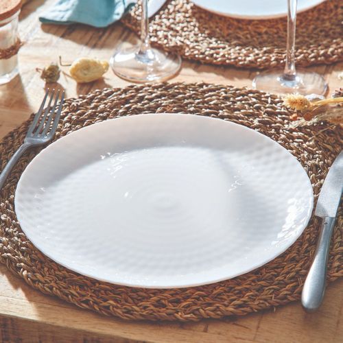 Assiette Plate Blanche 25 Cm