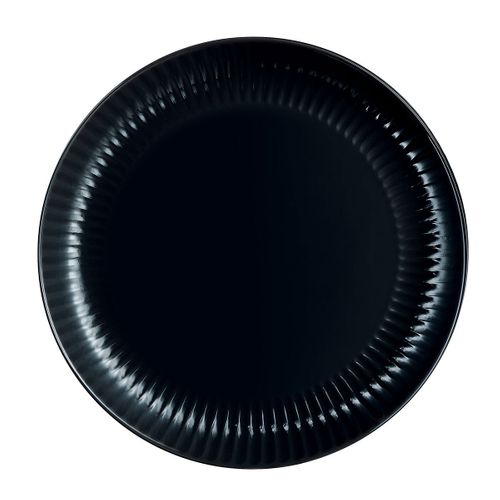 Assiette Plate Noire 25 Cm