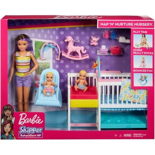 Playset Barbie Skipper La Chambre Des Jumeaux Mattel