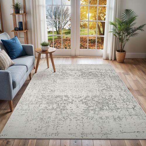 Tapis Vintage Oriental Gris/blanc 120x170 Cm Juliette