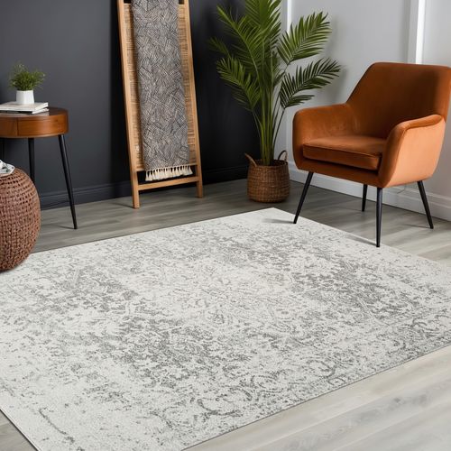 Tapis Vintage Oriental Gris/blanc 120x170 Cm Juliette