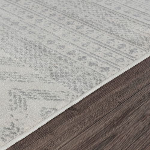 Tapis Scandinave Bohème Gris 200x275 Cm Louna