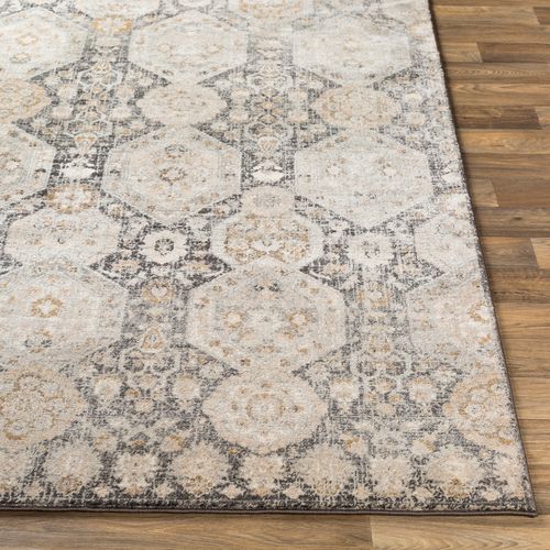 Tapis Vintage Oriental Noir/beige 200x275 Cm Lotus