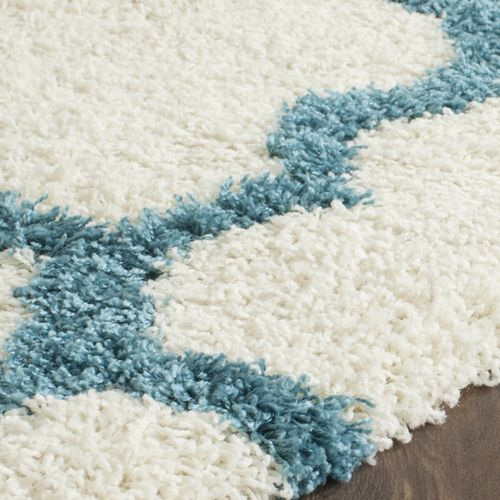 Tapis Enfants Shag 91 X 152 Cm Shag Ruth Bleu