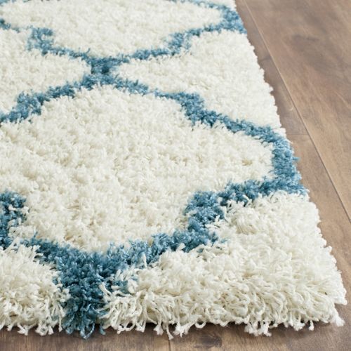 Tapis Enfants Shag 91 X 152 Cm Shag Ruth Bleu
