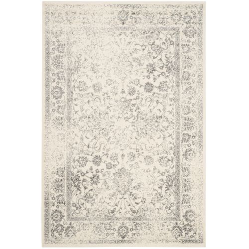 Tapis Adirondack 76 X 305 Cm Vintage Patiné Lucinda Ivoire / Argent