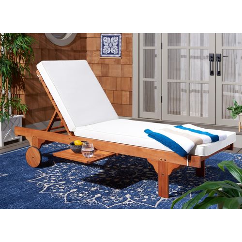 Chaise Longue D'exterieur Newport Naturel Bois D'eucalyptus 70 X 200 X 36 Cm