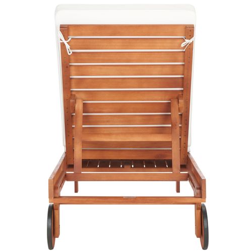 Chaise Longue D'exterieur Newport Naturel Bois D'eucalyptus 70 X 200 X 36 Cm