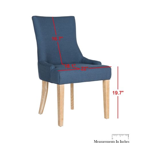 Chaises De Salle à Manger Shirlene Lot De 2 Bleu Bois De Chene