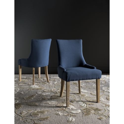 Chaises De Salle à Manger Shirlene Lot De 2 Bleu Bois De Chene