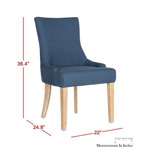 Chaises De Salle à Manger Shirlene Lot De 2 Bleu Bois De Chene