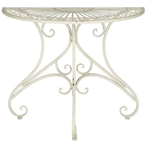 Table D'appoint Pour L'exterieur Annalise Blanc Le Fer 90 X 45 X 75 Cm