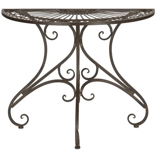 Table D'appoint Pour L'exterieur Annalise Marron Le Fer 90 X 45 X 75 Cm