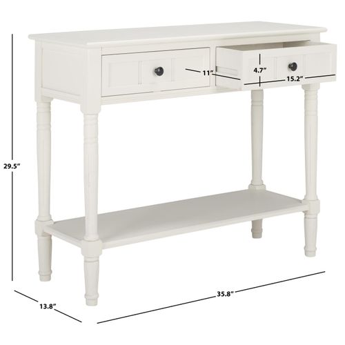 Console Margarite Blanc Bois De Pin 91 X 35 X 75 Cm