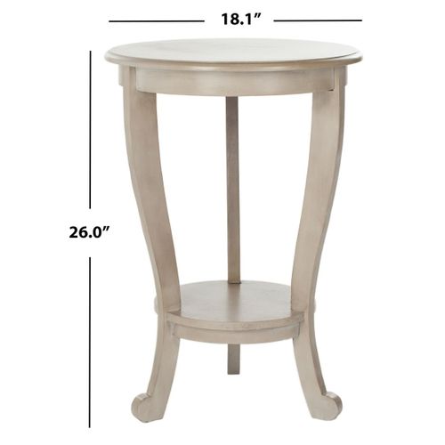 Table D'appoint Marianne Gris Bois De Pin 46 X 46 X 66 Cm