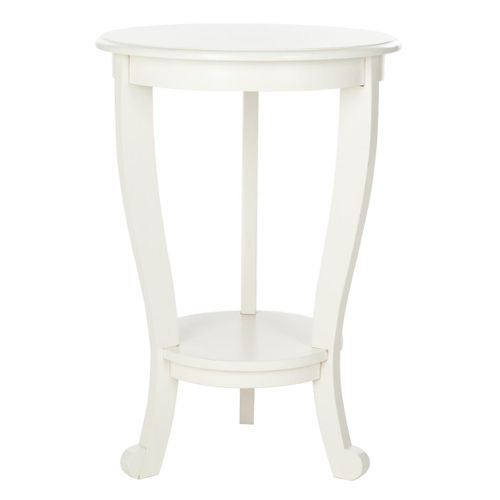 Table D'appoint Marianne Blanc Bois De Pin 46 X 46 X 66 Cm