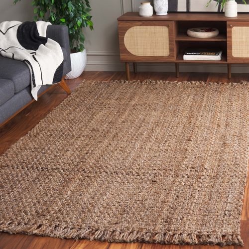 Tapis Fibre Naturelle 152 X 244 Cm Fibre Naturelle Como Beige