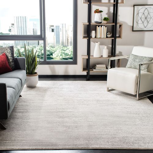 Tapis Adirondack 235 X 305 Cm Ombre Moderne Marius Ivory / Silver