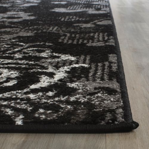 Tapis Adirondack 76 X 244 Cm Damassé Glam Floral Bryana Gris