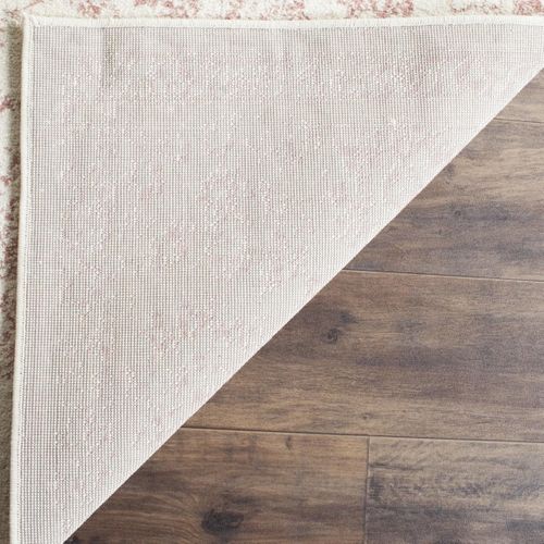 Tapis Adirondack 76 X 366 Cm Vintage Patiné Lucinda Ivoire / Rose