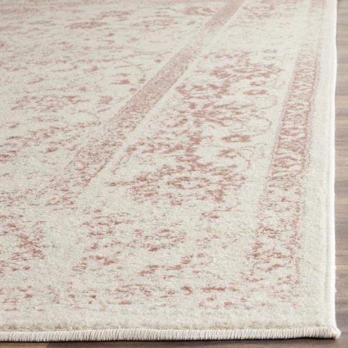 Tapis Adirondack 76 X 366 Cm Vintage Patiné Lucinda Ivoire / Rose