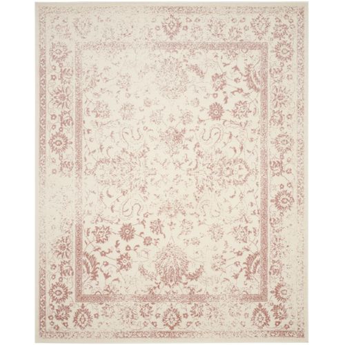Tapis Adirondack 76 X 366 Cm Vintage Patiné Lucinda Ivoire / Rose