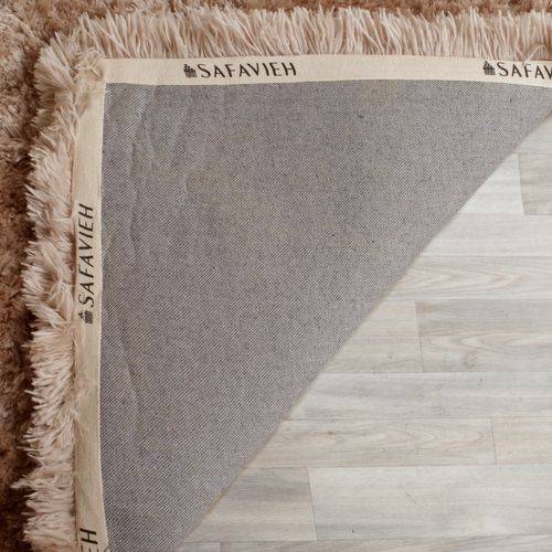 Tapis Artic à Poils Longs 152 X 213 Cm Shag Tegan Beige