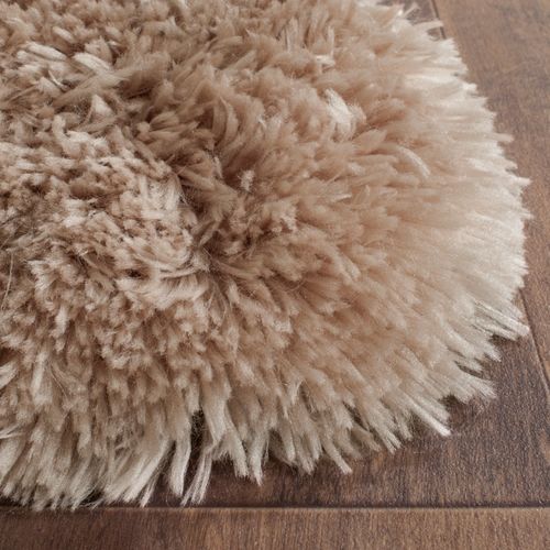 Tapis Artic à Poils Longs 152 X 213 Cm Shag Tegan Beige