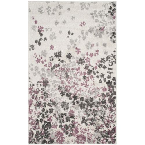 Tapis Adirondack 91 X 152 Cm Floral Contemporain Alyssa Violet