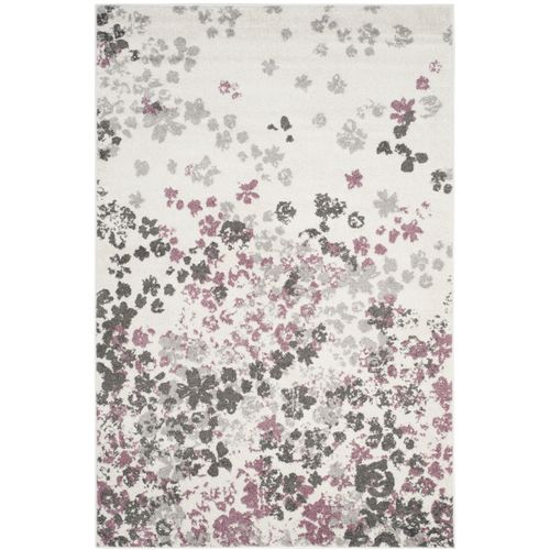 Tapis Adirondack 122 X 183 Cm Floral Contemporain Alyssa Violet