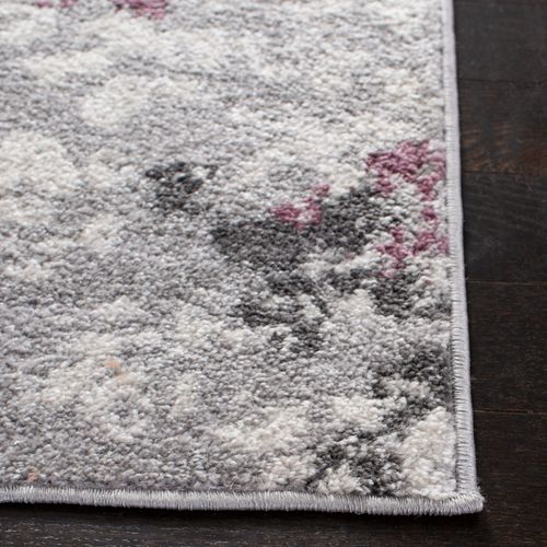 Tapis Adirondack 155 X 229 Cm Floral Contemporain Alyssa Gris