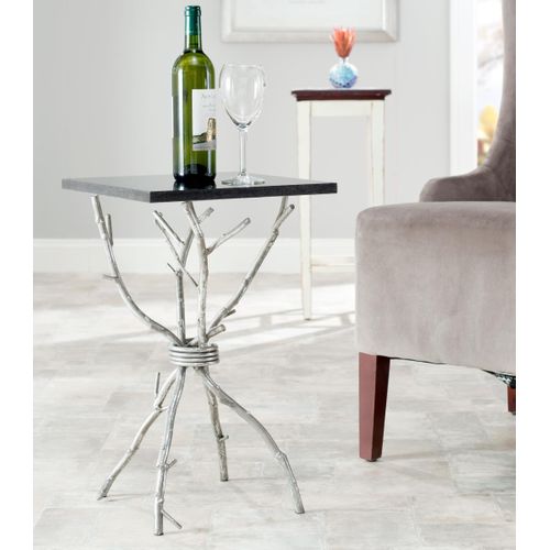 Table D'appoint Sister Noir Le Fer 36 X 36 X 56 Cm