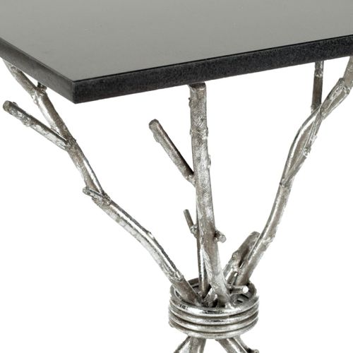 Table D'appoint Sister Noir Le Fer 36 X 36 X 56 Cm