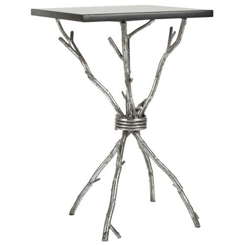 Table D'appoint Sister Noir Le Fer 36 X 36 X 56 Cm