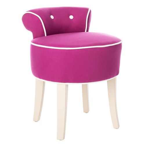 Tabourets De Coiffeuse Mariann Blanc Bois De Bouleau 45 X 48 X 58 Cm