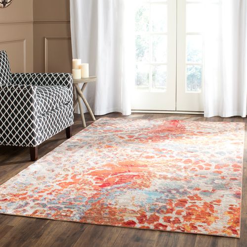 Tapis Valence 122 X 183 Cm Artisanat Inspiré Felicia Multicolore