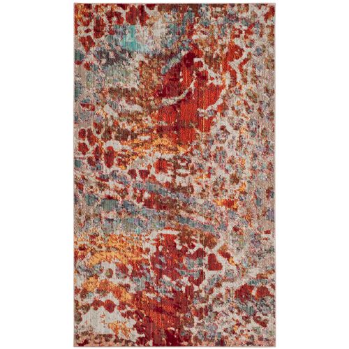 Tapis Valence 122 X 183 Cm Artisanat Inspiré Felicia Multicolore