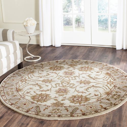 Tapis Royalty 152 X 152 Cm Traditionnel Ozgenur Blanc