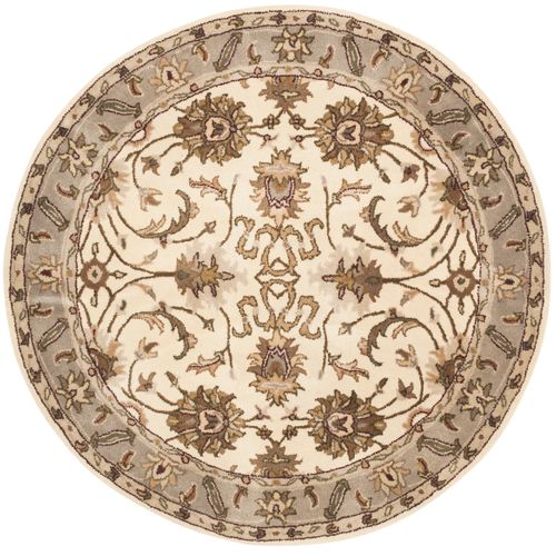 Tapis Royalty 152 X 152 Cm Traditionnel Ozgenur Blanc
