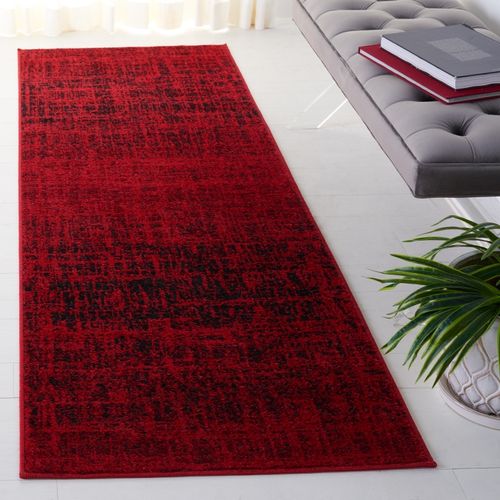 Tapis Adirondack 76 X 244 Cm Contemporain Ina Rouge / Noir