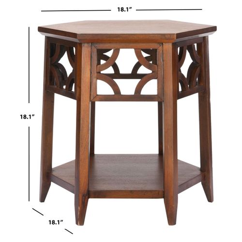 Table D'appoint Manilla Neutre Bois Bayur 46 X 46 X 46 Cm